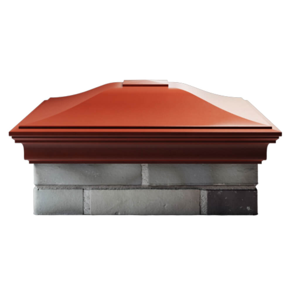 Колпак Zking Монблан Красный на столб 2х2 кирпича (515х515мм) в Реутове фото
