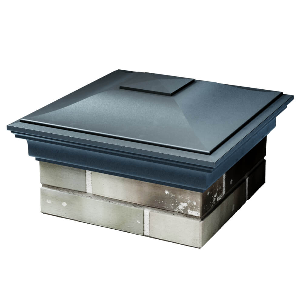 Колпак Zking Монблан Серый на столб 1.5х1.5 кирпича (385х385мм) в Реутове фото