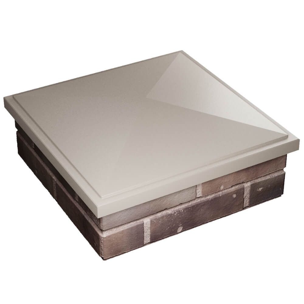 Колпак Zking БонаМоно Бежевый на столб 2х2 кирпича (515х515, 530х530мм) в Реутове фото