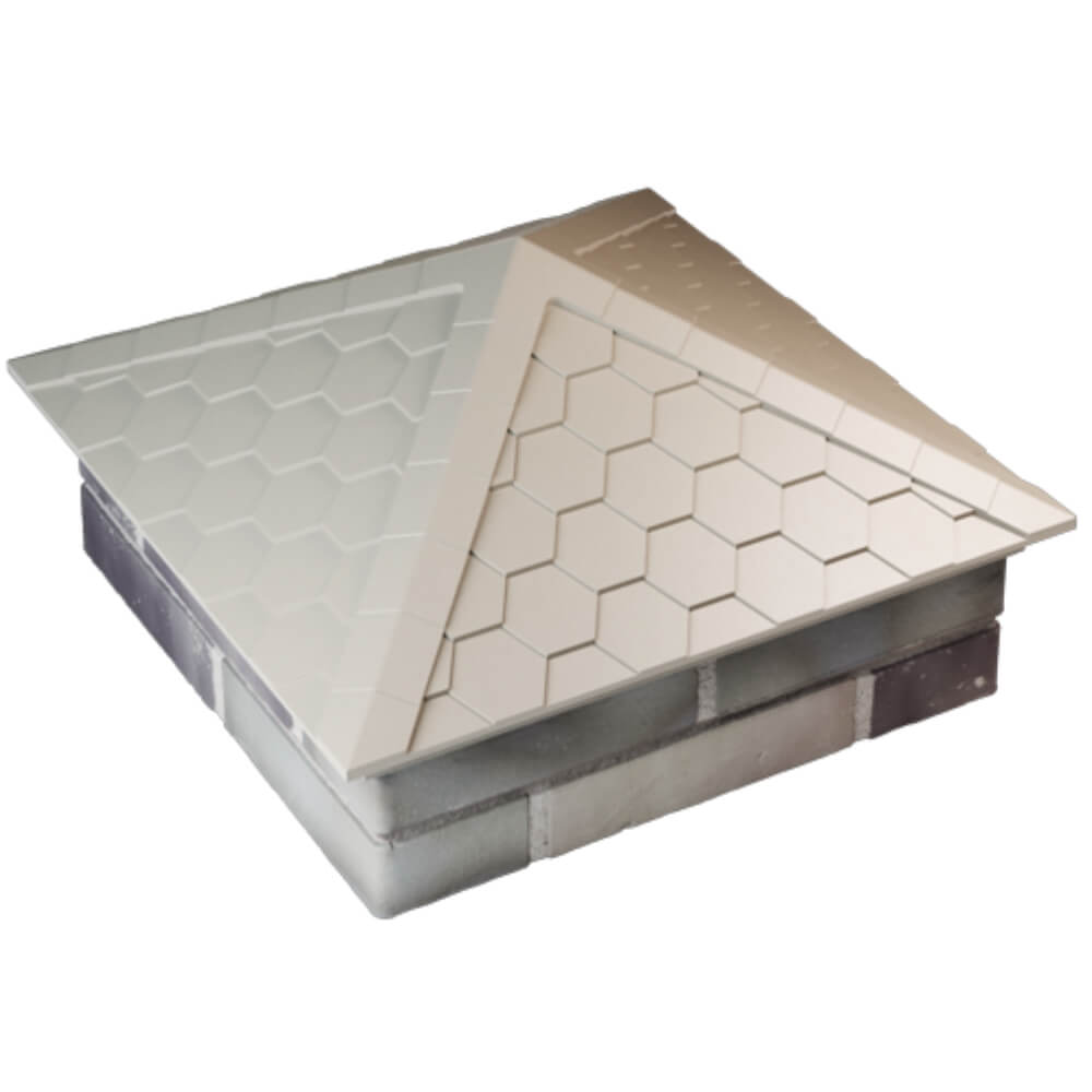 Колпак Zking Эверест Бежевый на столб 2х2 кирпича (535х535мм) Реутов фото