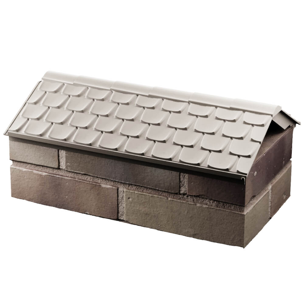 Парапет Zking Эльбрус Бежевый с посадкой на 1 кирпич (255мм) в Реутове фото