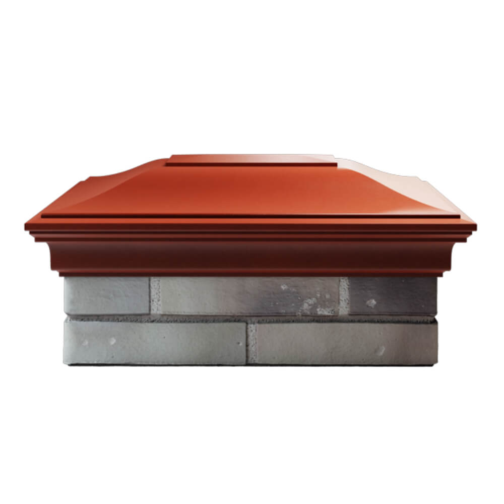 Колпак Zking Монблан Красный на столб 2х1.5 кирпича (515х385мм) в Реутове фото