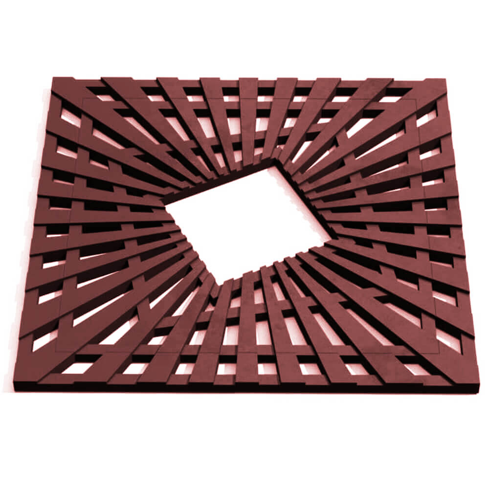 Приствольная решетка для дерева ZKING ATMOSPHERE 1.2х1.2м Коричневая Реутов фото