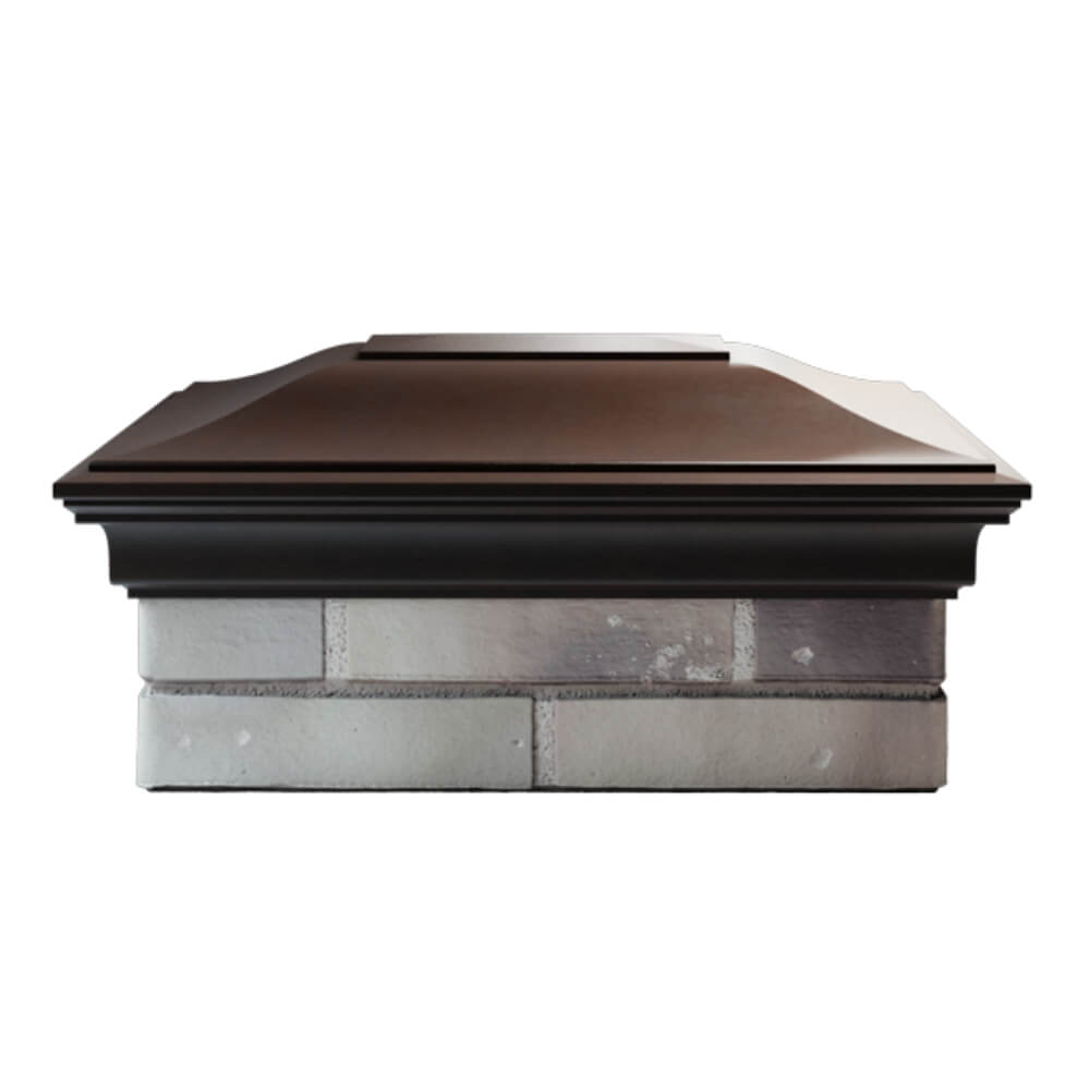 Колпак Zking Монблан Коричневый на столб 2х1.5 кирпича (515х385мм) в Реутове фото