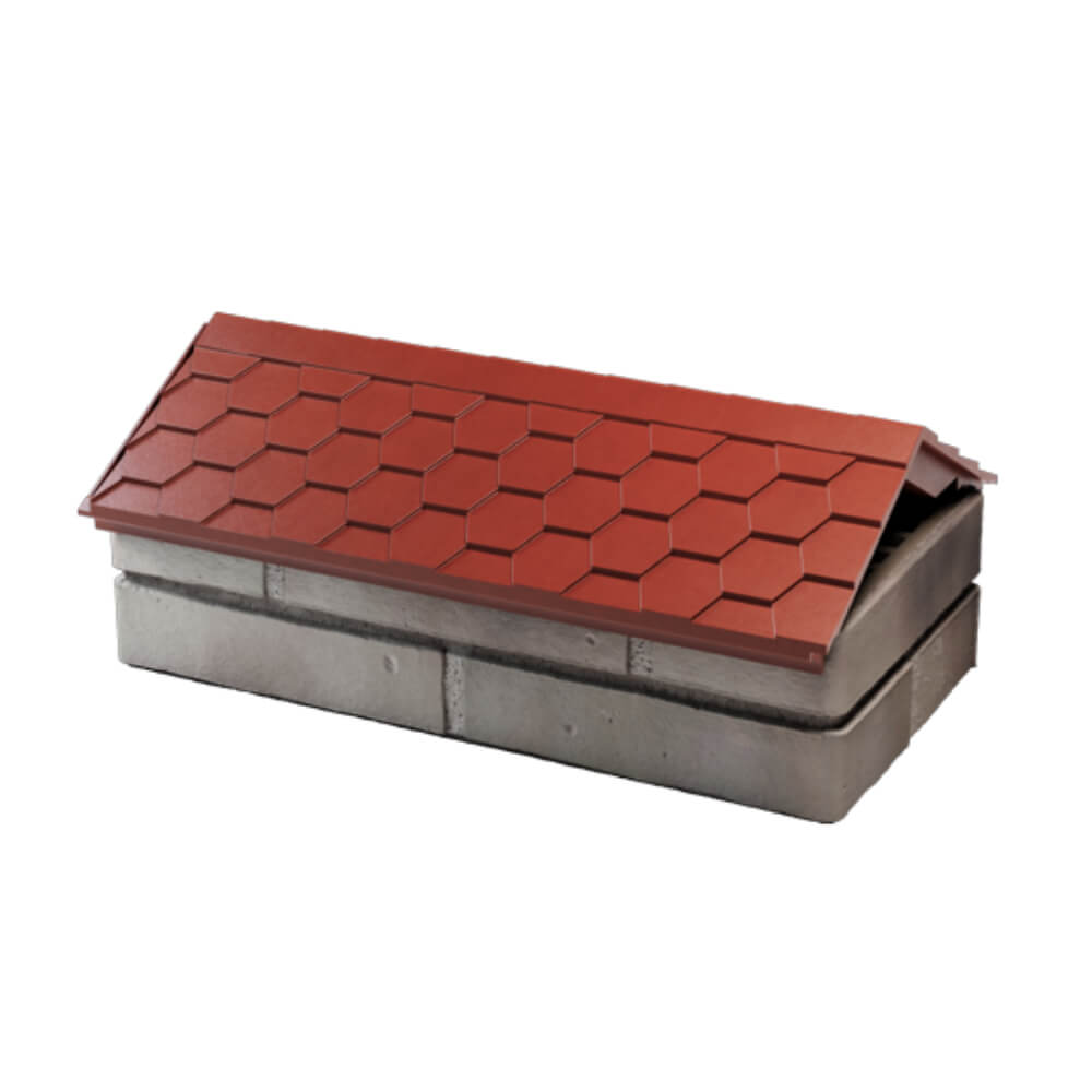 Парапет Zking Эверест Красный с посадкой на 1 кирпич (200/225/255мм) в Реутове фото