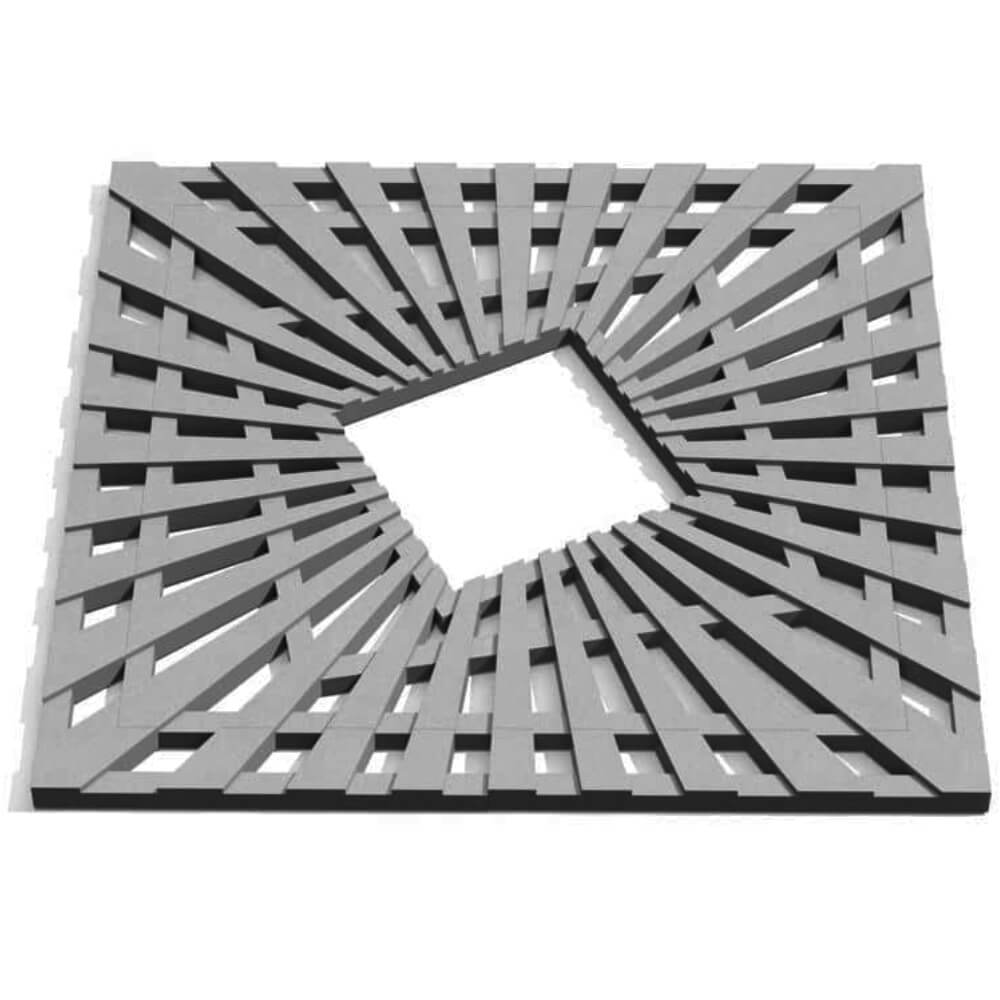 Приствольная решетка для дерева ZKING ATMOSPHERE 1.2х1.2м Серая Реутов фото