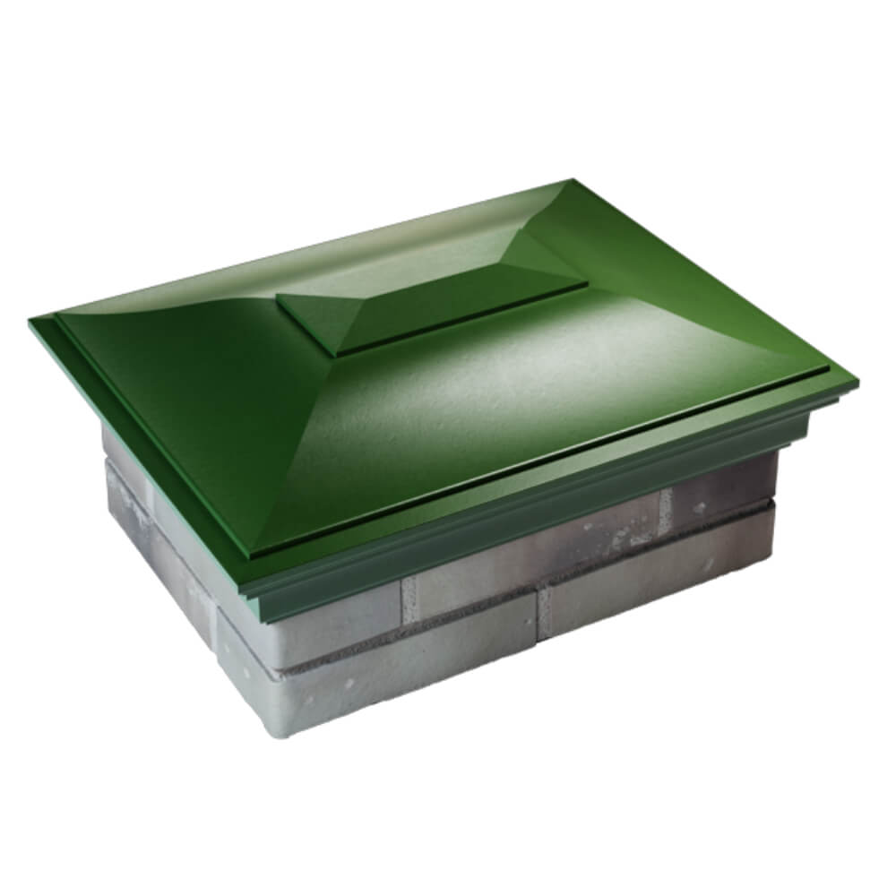 Колпак Zking Монблан Зеленый на столб 2х1.5 кирпича (515х385мм) Реутов фото