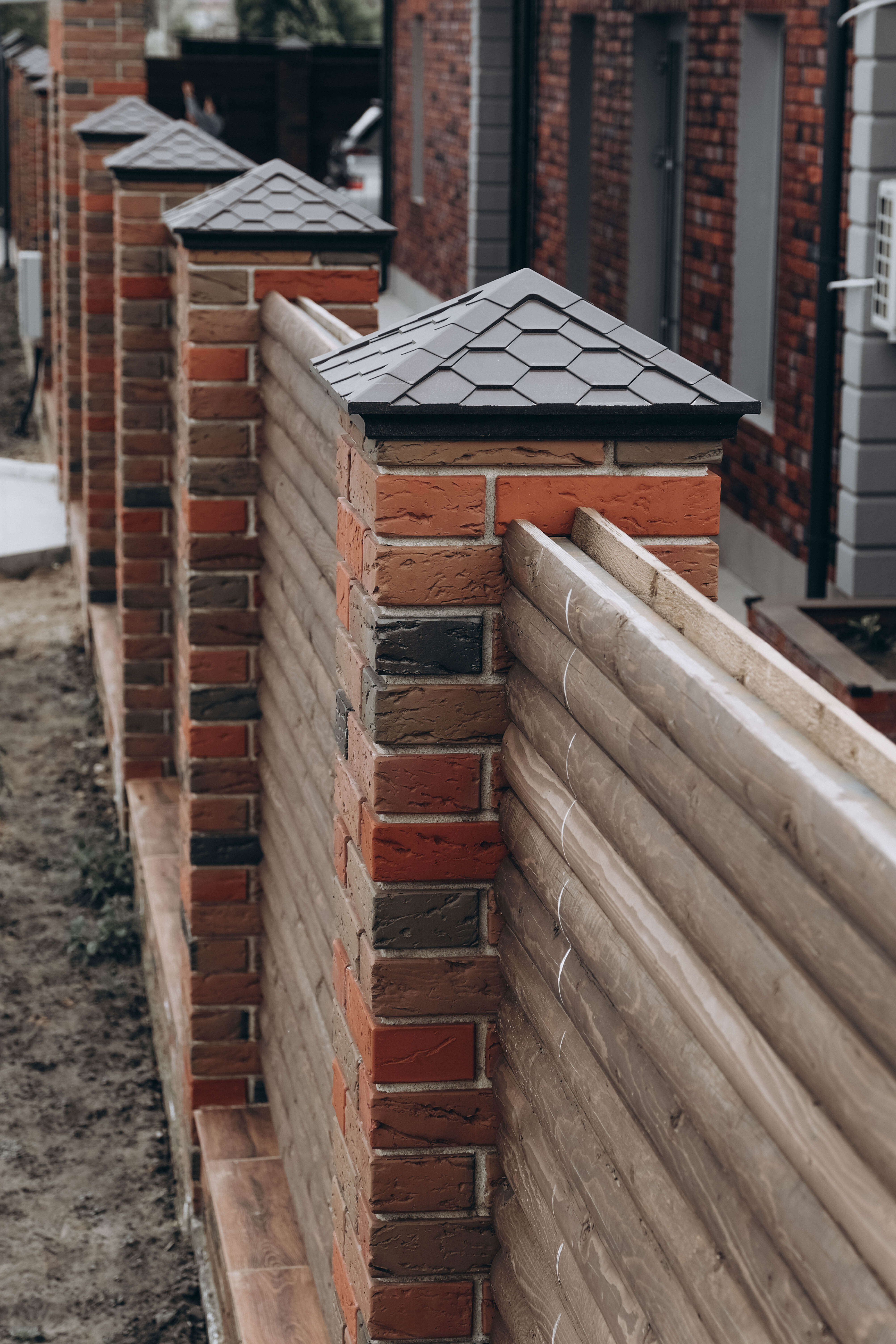 Колпак Zking Эверест Коричневый на столб 1.5х1.5 кирпича (390х390мм) в Реутове фото