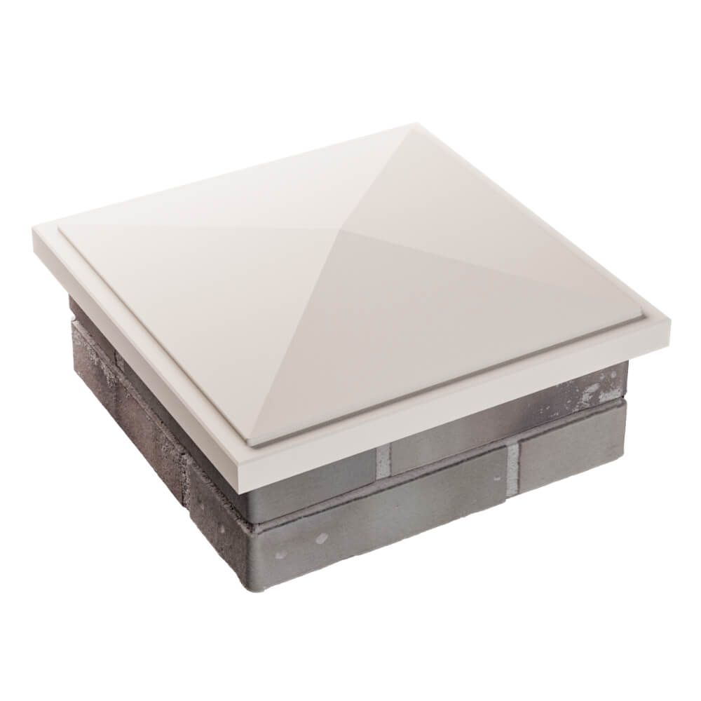 Колпак Zking БонаМоно Бежевый на столб 1.5х1.5 кирпича (385х385, 400х400мм) в Реутове фото