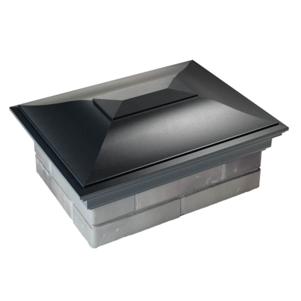 Колпак Zking Монблан Черный на столб 2х1.5 кирпича (515х385мм) Реутов фото