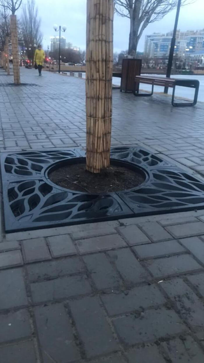 Приствольная решетка для дерева ZKING CRUST 1.2х1.2м Черная в Реутове фото