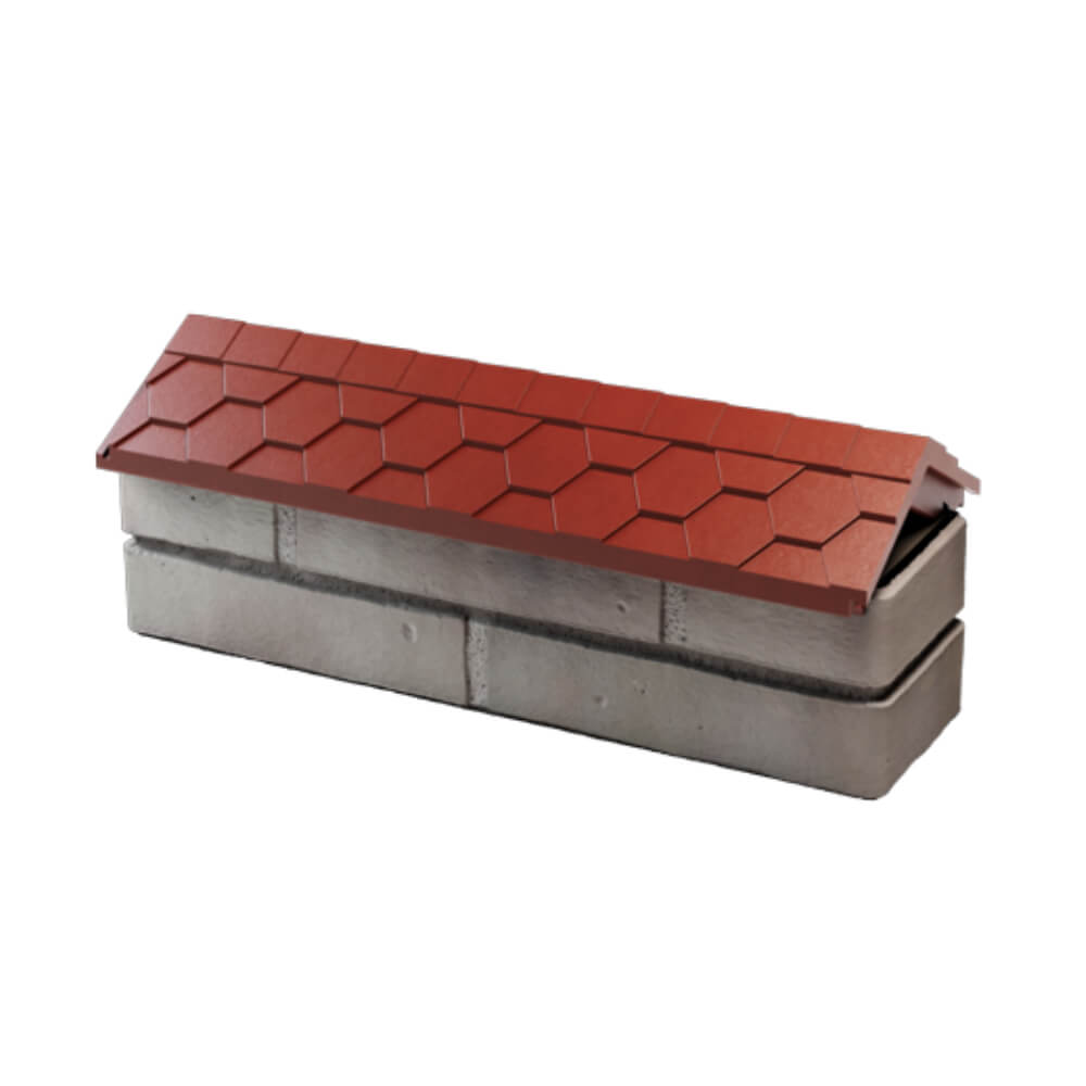 Парапет Zking Эверест Красный с посадкой на 0.5 кирпича (130мм) в Реутове фото