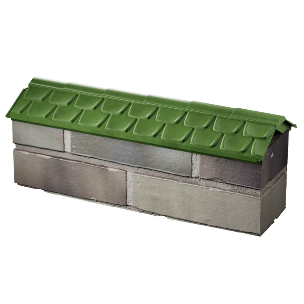 Парапет Zking Эльбрус Зеленый с посадкой на 0.5 кирпича (130мм) в Реутове фото