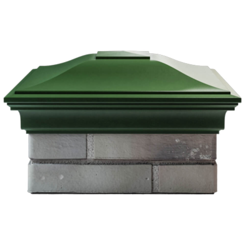 Колпак Zking Монблан Зеленый на столб 1.5х1.5 кирпича (385х385мм) Реутов фото