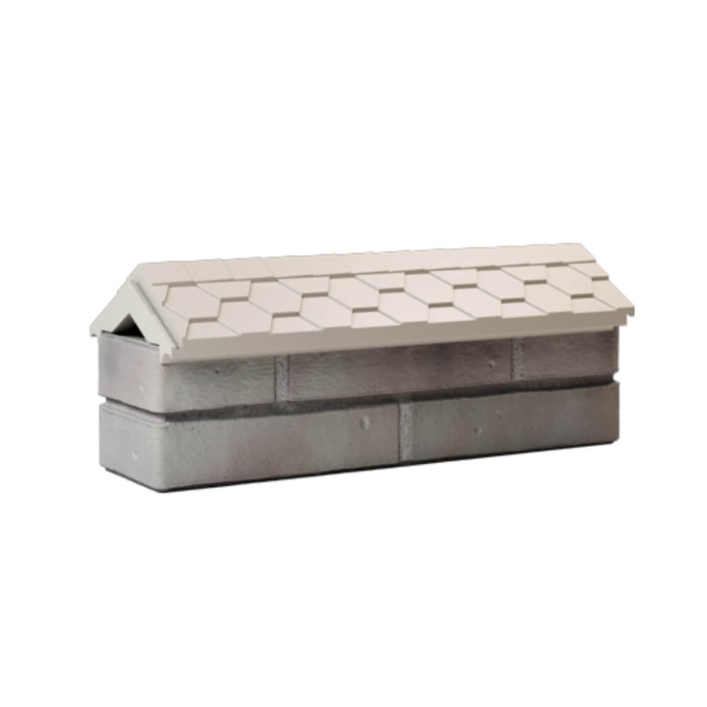 Парапет Zking Эверест Бежевый с посадкой на 0.5 кирпича (130мм) Реутов фото