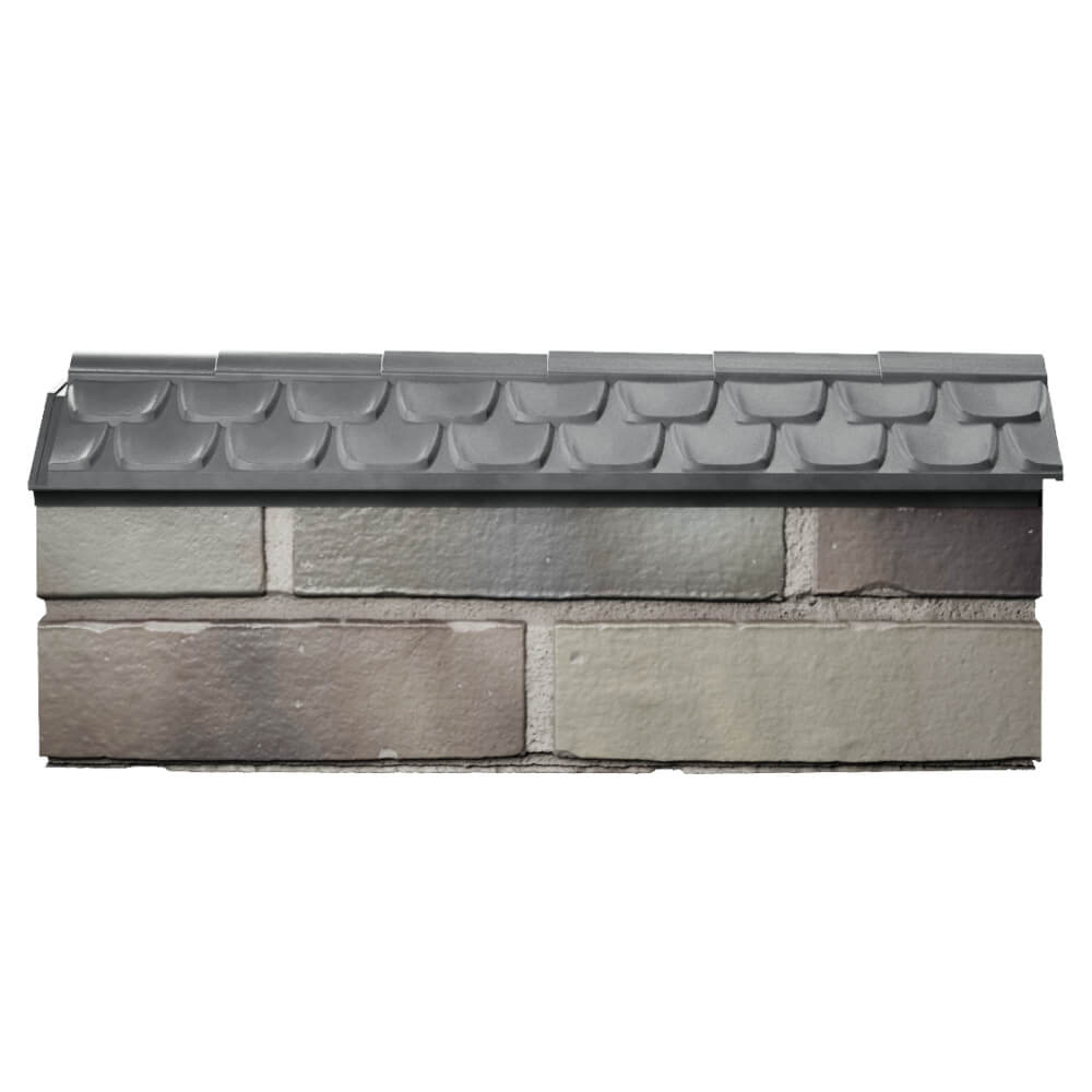 Парапет Zking Эльбрус Серый с посадкой на 0.5 кирпича (130мм) в Реутове фото
