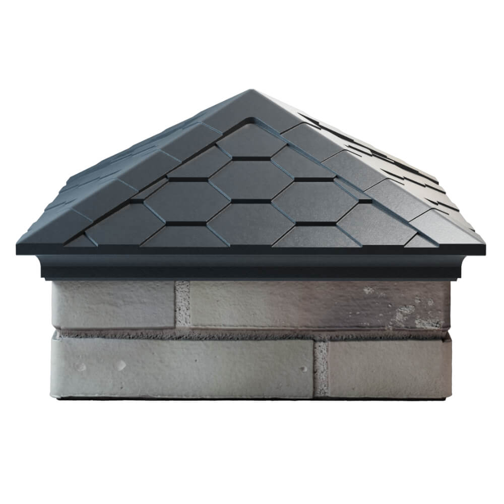 Колпак Zking Эверест Серый на столб 1.5х1.5 кирпича (390х390мм) Реутов фото