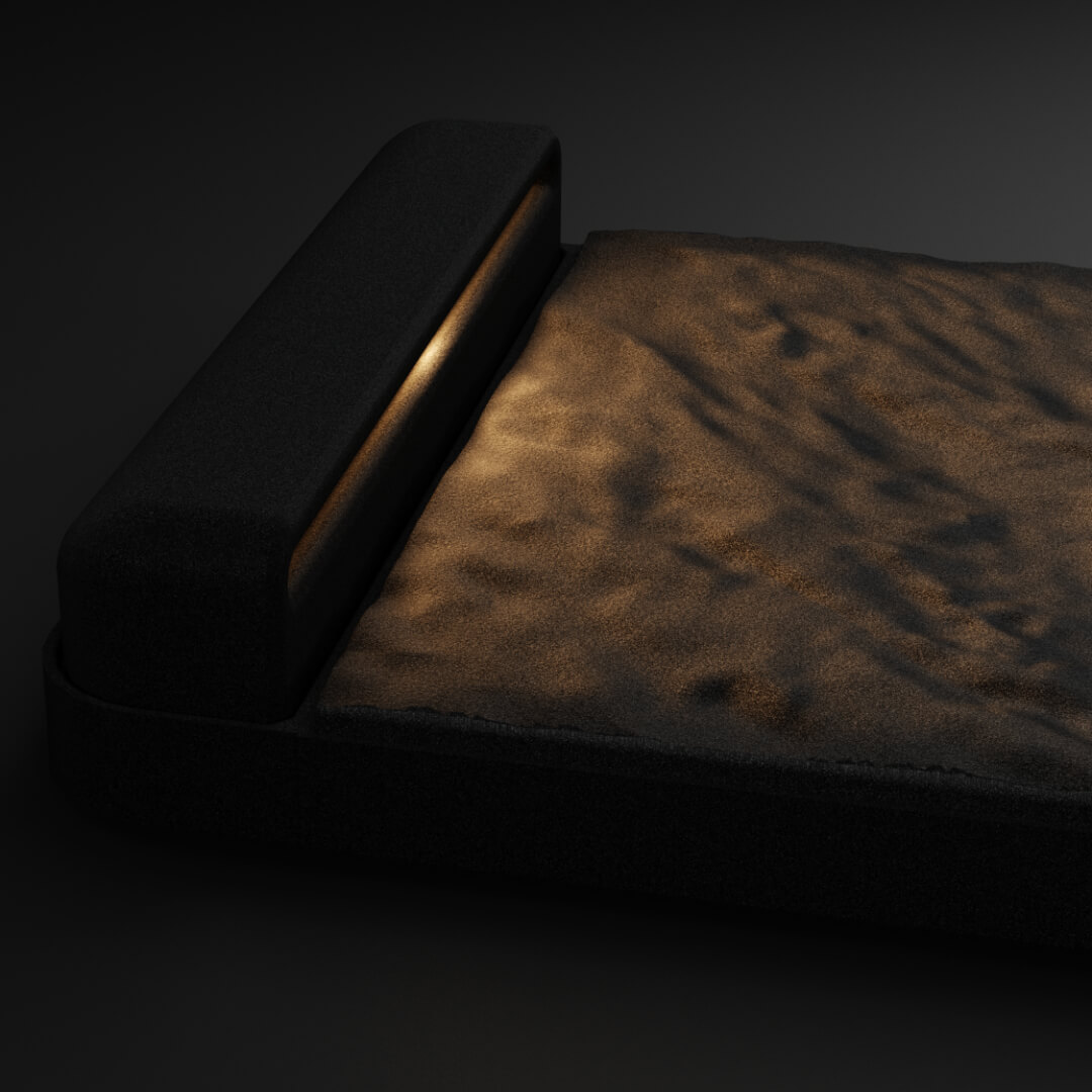 LED Светильник для шаговой плиты STONE Черный Сланец 330х75х98мм Реутов фото