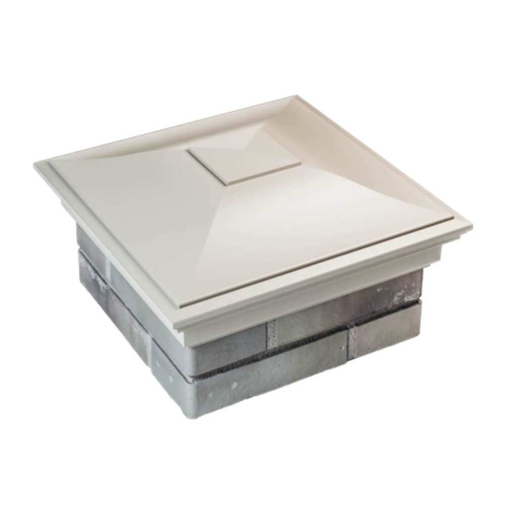 Колпак Zking Монблан Бежевый на столб 1.5х1.5 еврокирпича 0.7НФ (355х355мм) в Реутове фото