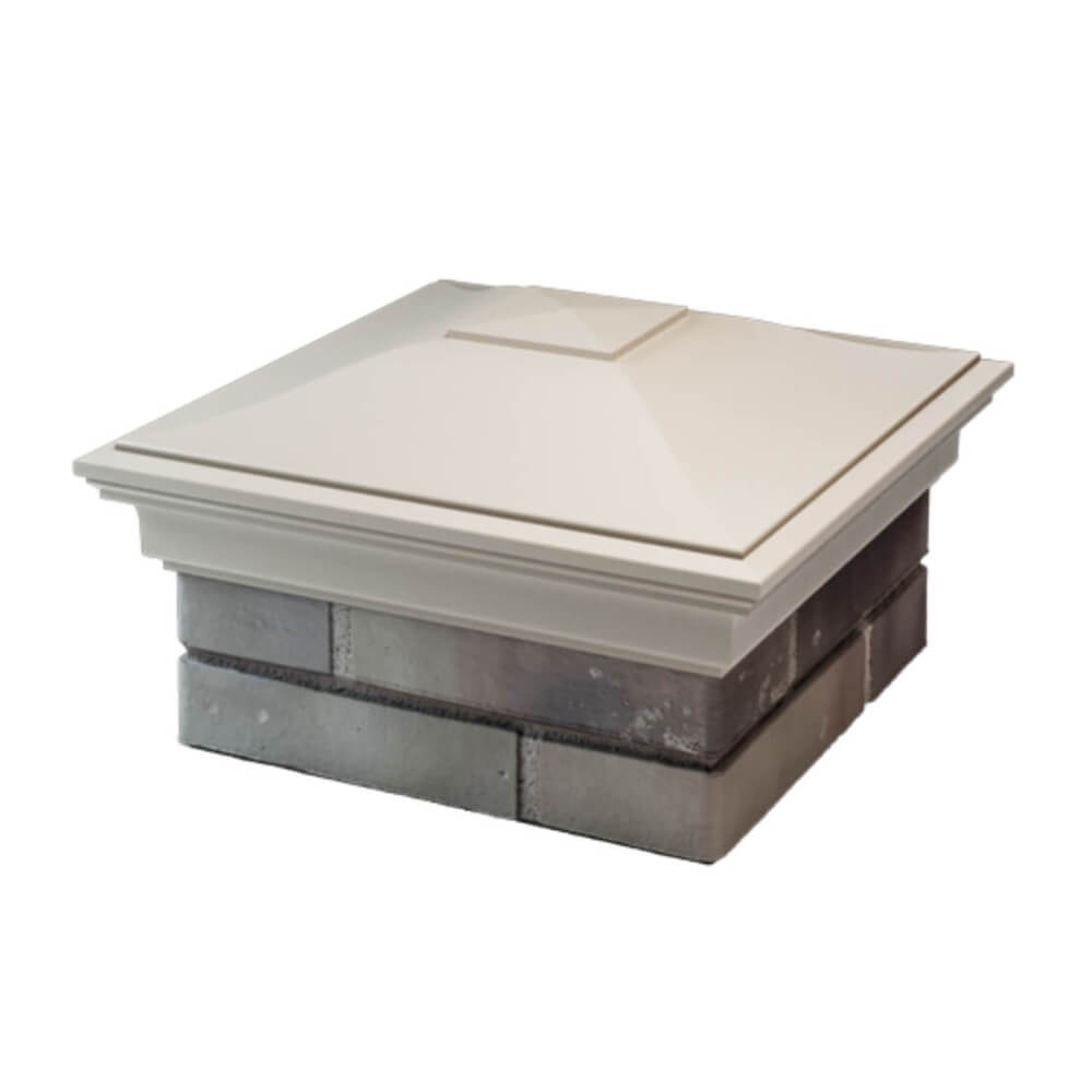 Колпак Zking Монблан Бежевый на столб 1.5х1.5 еврокирпича 0.7НФ (355х355мм) в Реутове фото