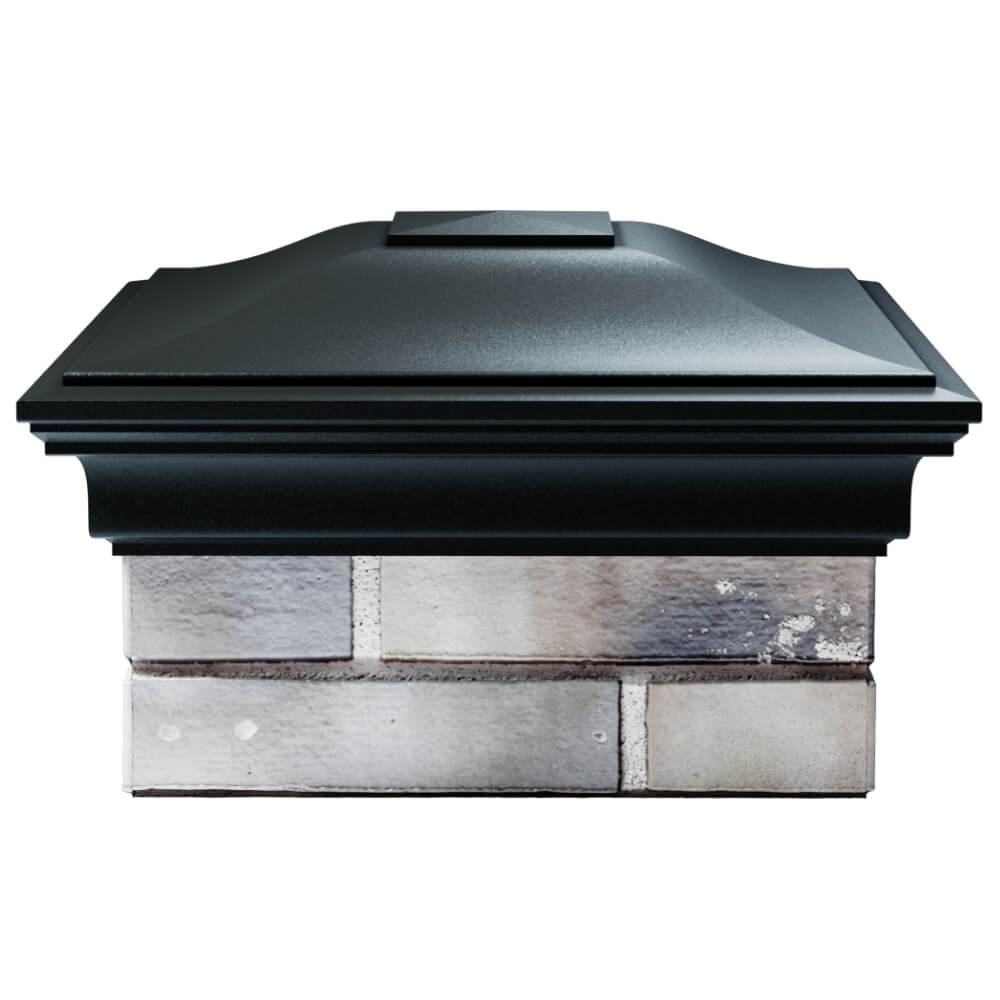 Колпак Zking Монблан Черный на столб 1.5х1.5 кирпича (385х385мм) Реутов фото