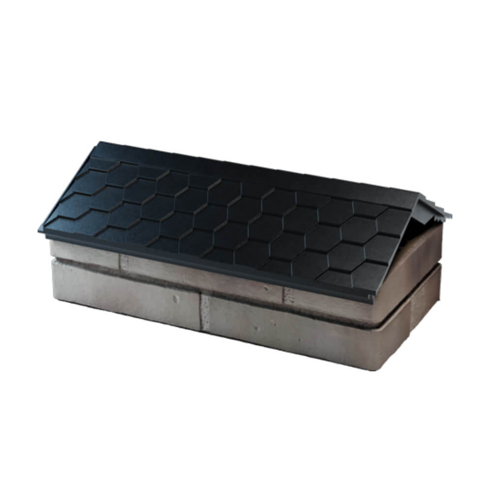 Парапет Zking Эверест Черный с посадкой на 1 кирпич (200/225/255мм) в Реутове фото