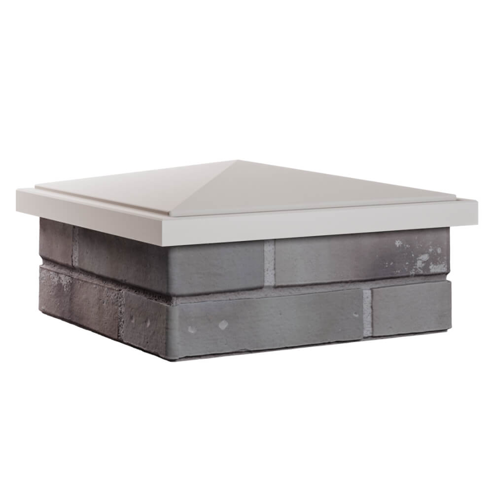 Колпак Zking БонаМоно Бежевый на столб 1.5х1.5 кирпича (385х385, 400х400мм) в Реутове фото