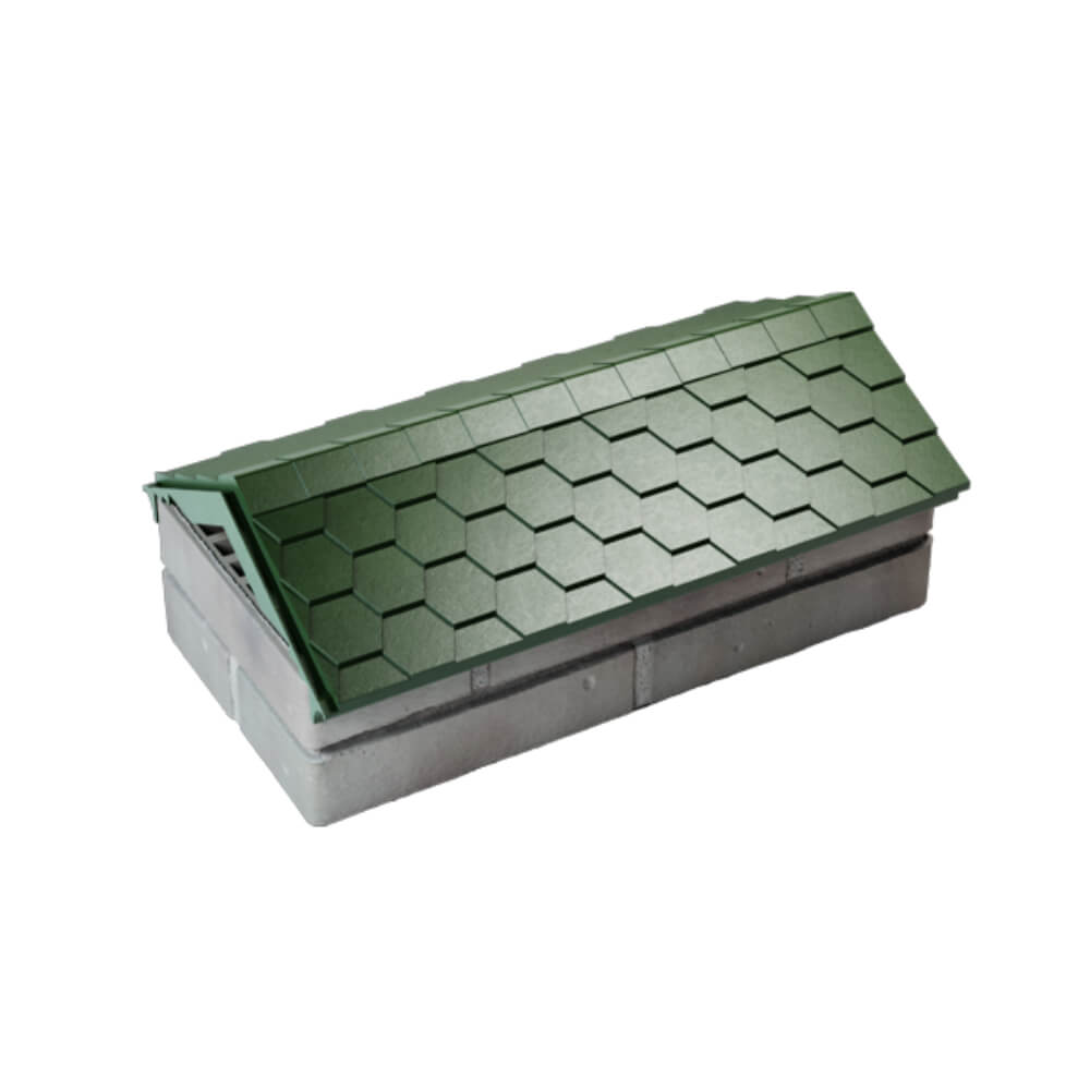 Парапет Zking Эверест Зеленый с посадкой на 1 кирпич (200/225/255мм) в Реутове фото