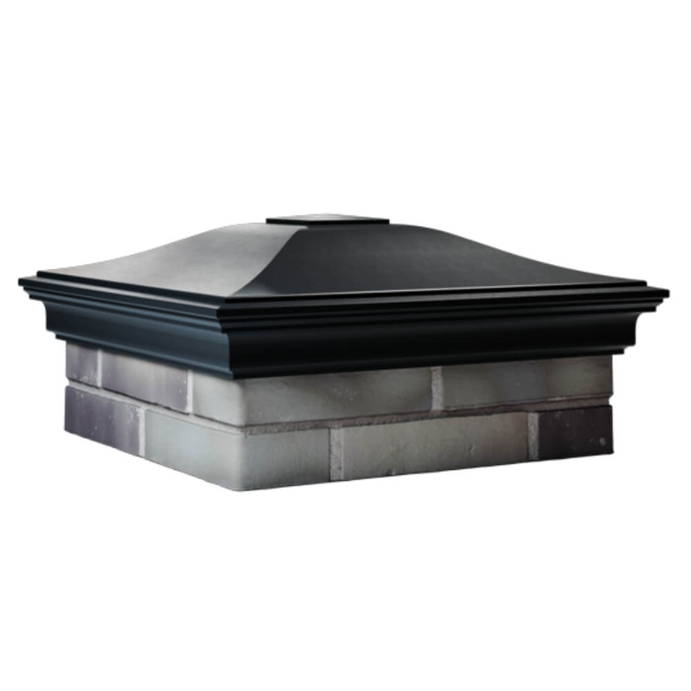 Колпак Zking Монблан Черный на столб 2х2 кирпича (515х515мм) в Реутове фото