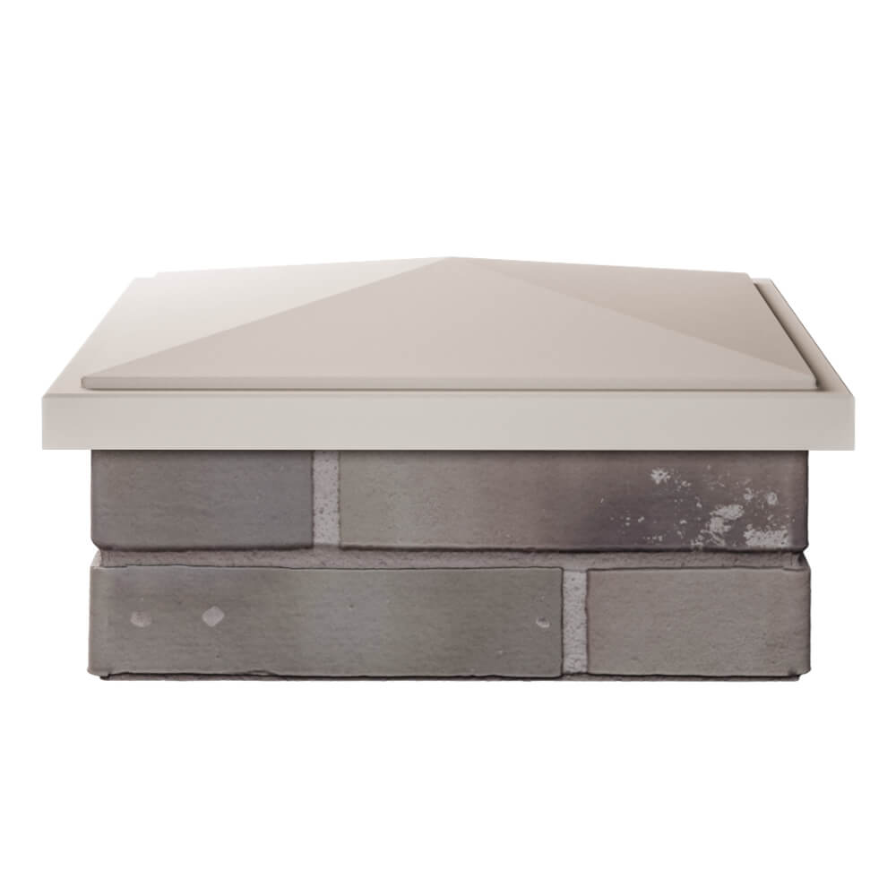 Колпак Zking БонаМоно Бежевый на столб 1.5х1.5 кирпича (385х385, 400х400мм) Реутов фото