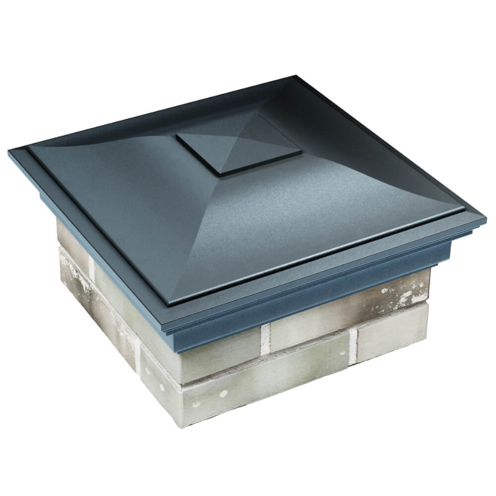 Колпак Zking Монблан Серый на столб 1.5х1.5 кирпича (385х385мм) в Реутове фото