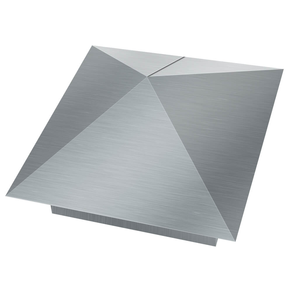 Колпак металлический 380х380мм оцинкованный заборный Реутов фото