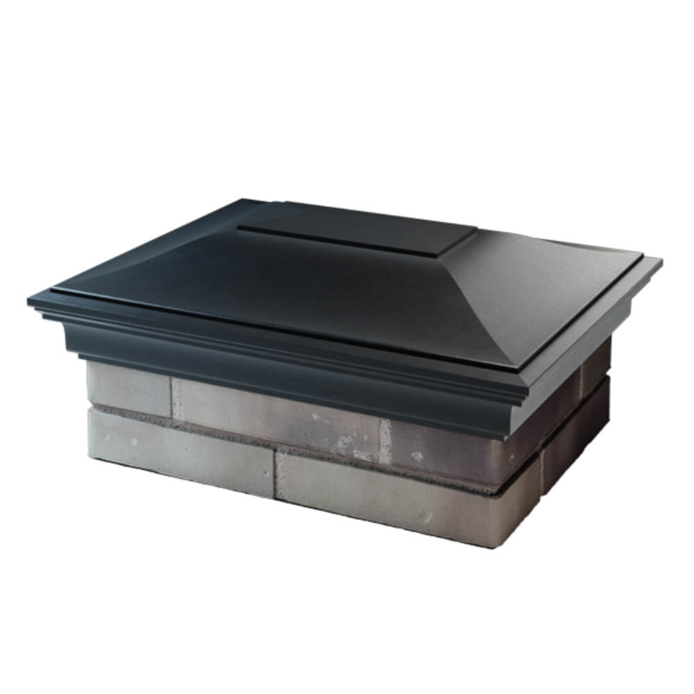 Колпак Zking Монблан Черный на столб 2х1.5 кирпича (515х385мм) в Реутове фото