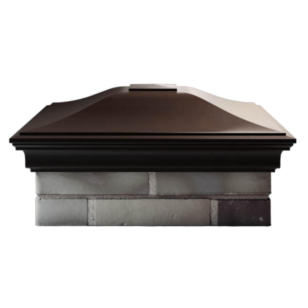 Колпак Zking Монблан Коричневый на столб 2х2 кирпича (515х515мм) в Реутове фото