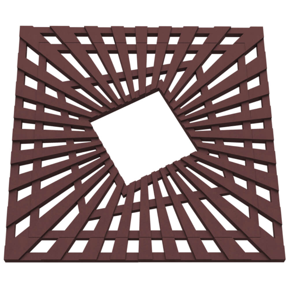 Приствольная решетка для дерева ZKING ATMOSPHERE 1.2х1.2м Коричневая в Реутове фото