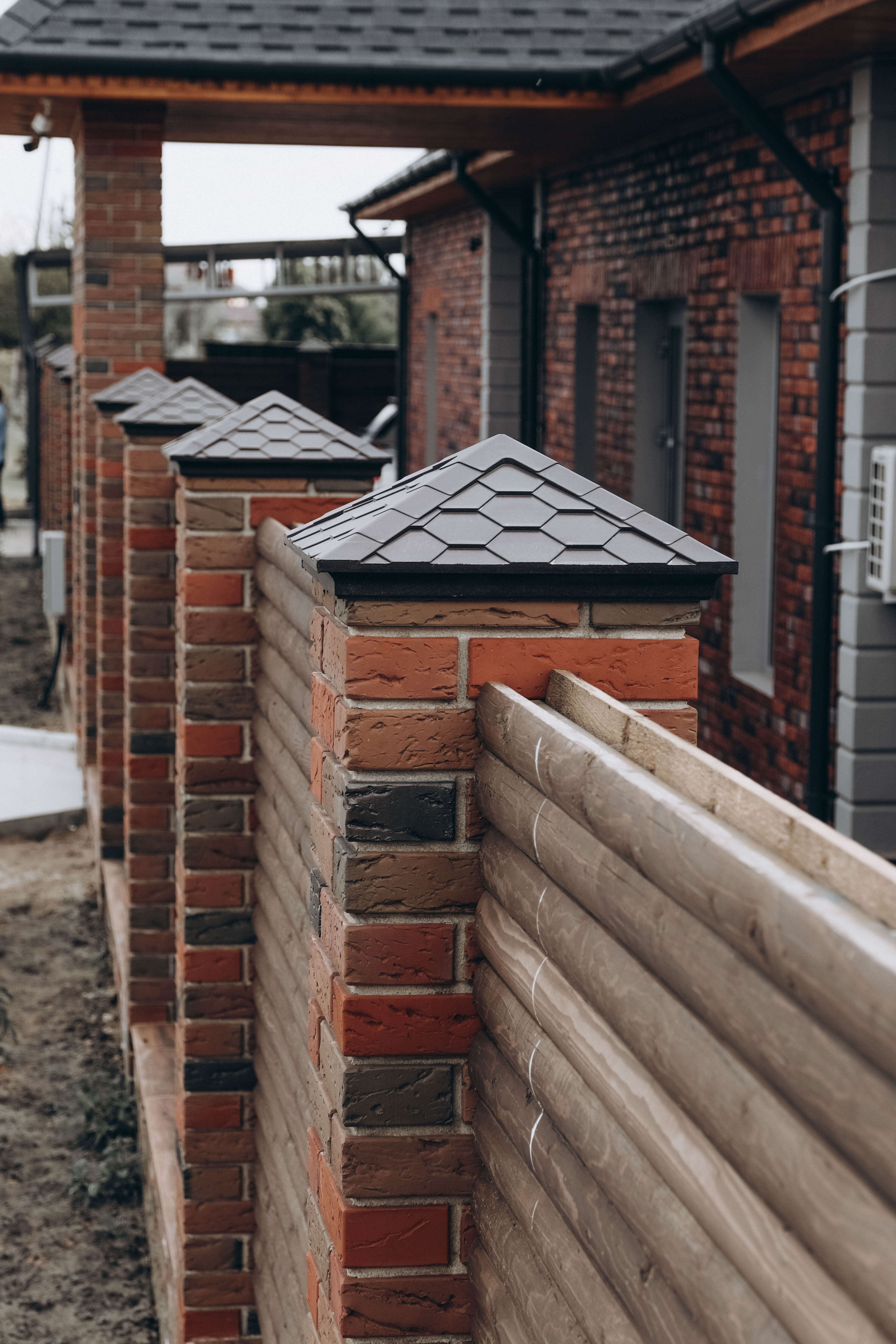 Колпак Zking Эверест Коричневый на столб 1.5х1.5 кирпича (390х390мм) в Реутове фото