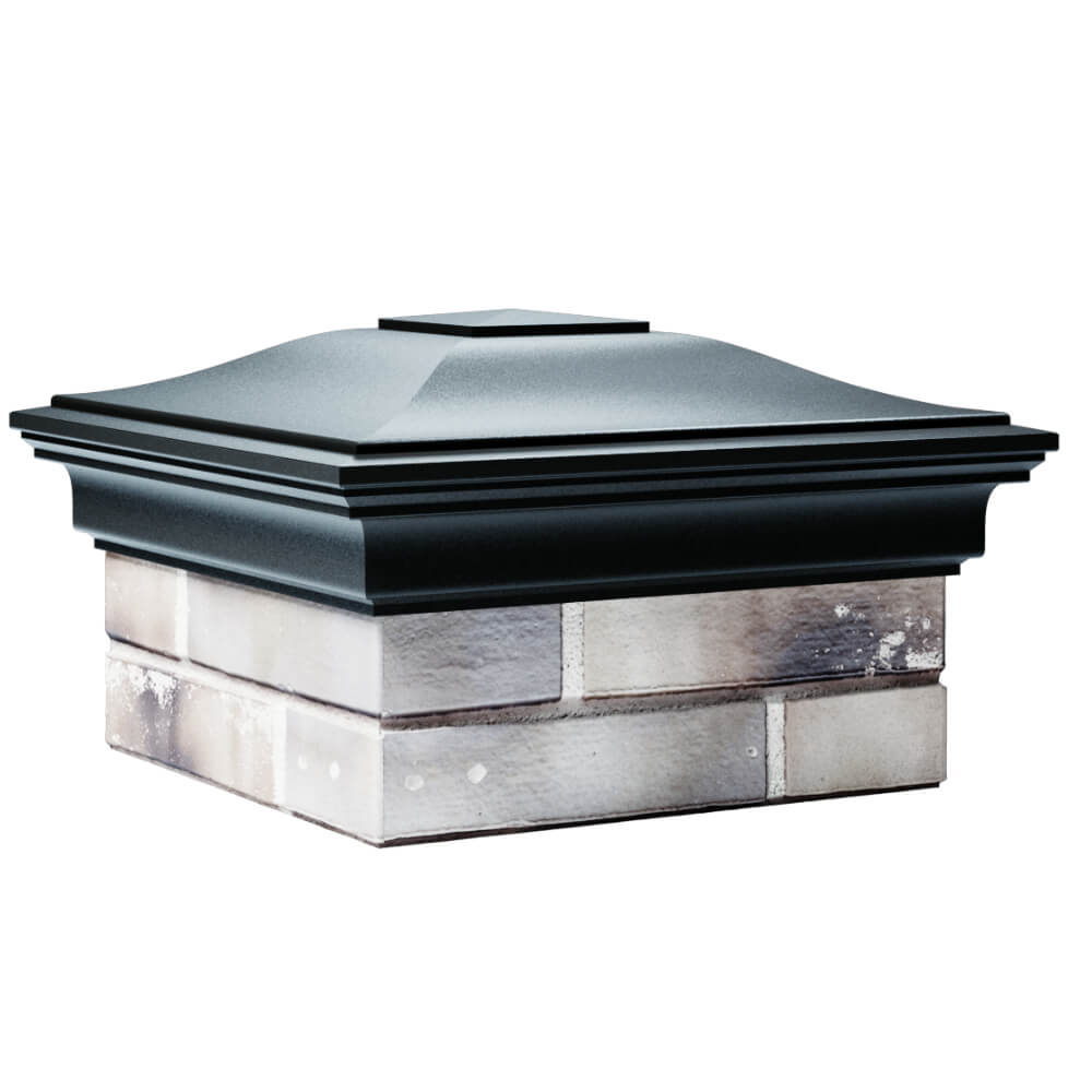 Колпак Zking Монблан Черный на столб 1.5х1.5 кирпича (385х385мм) в Реутове фото