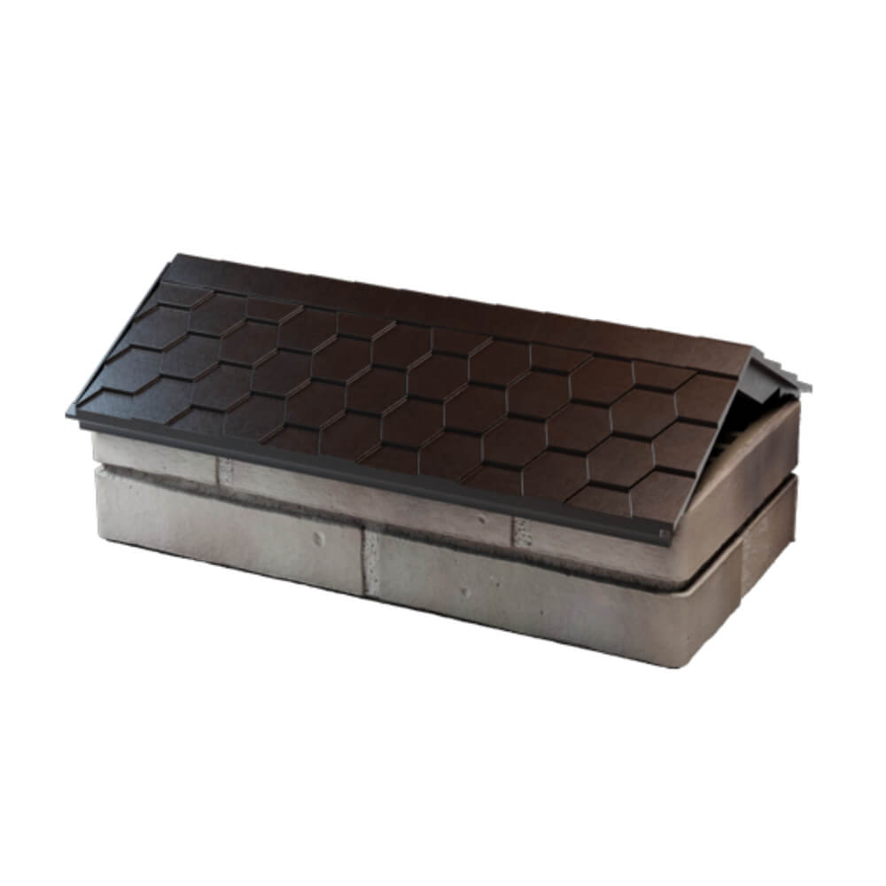 Парапет Zking Эверест Коричневый с посадкой на 1 кирпич (200/225/255мм) в Реутове фото