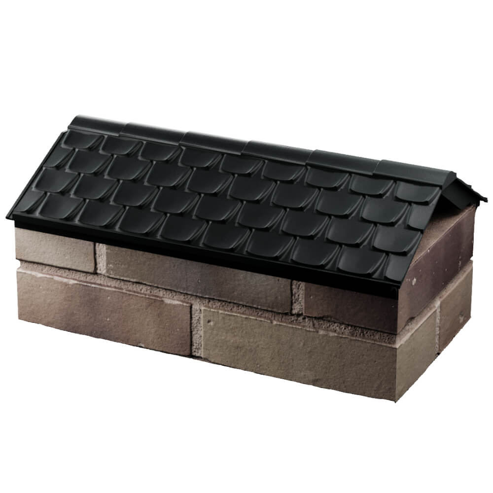 Парапет Zking Эльбрус Черный с посадкой на 1 кирпич (255мм) в Реутове фото