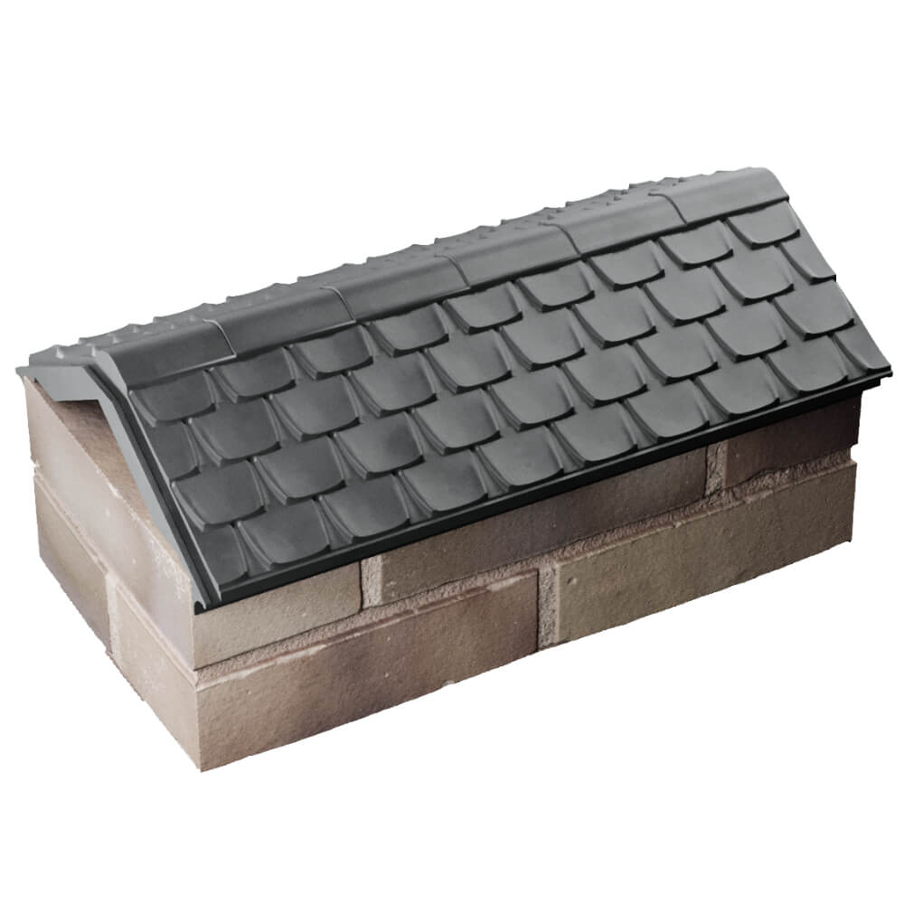 Парапет Zking Эльбрус Серый с посадкой на 1 кирпич (255мм) в Реутове фото