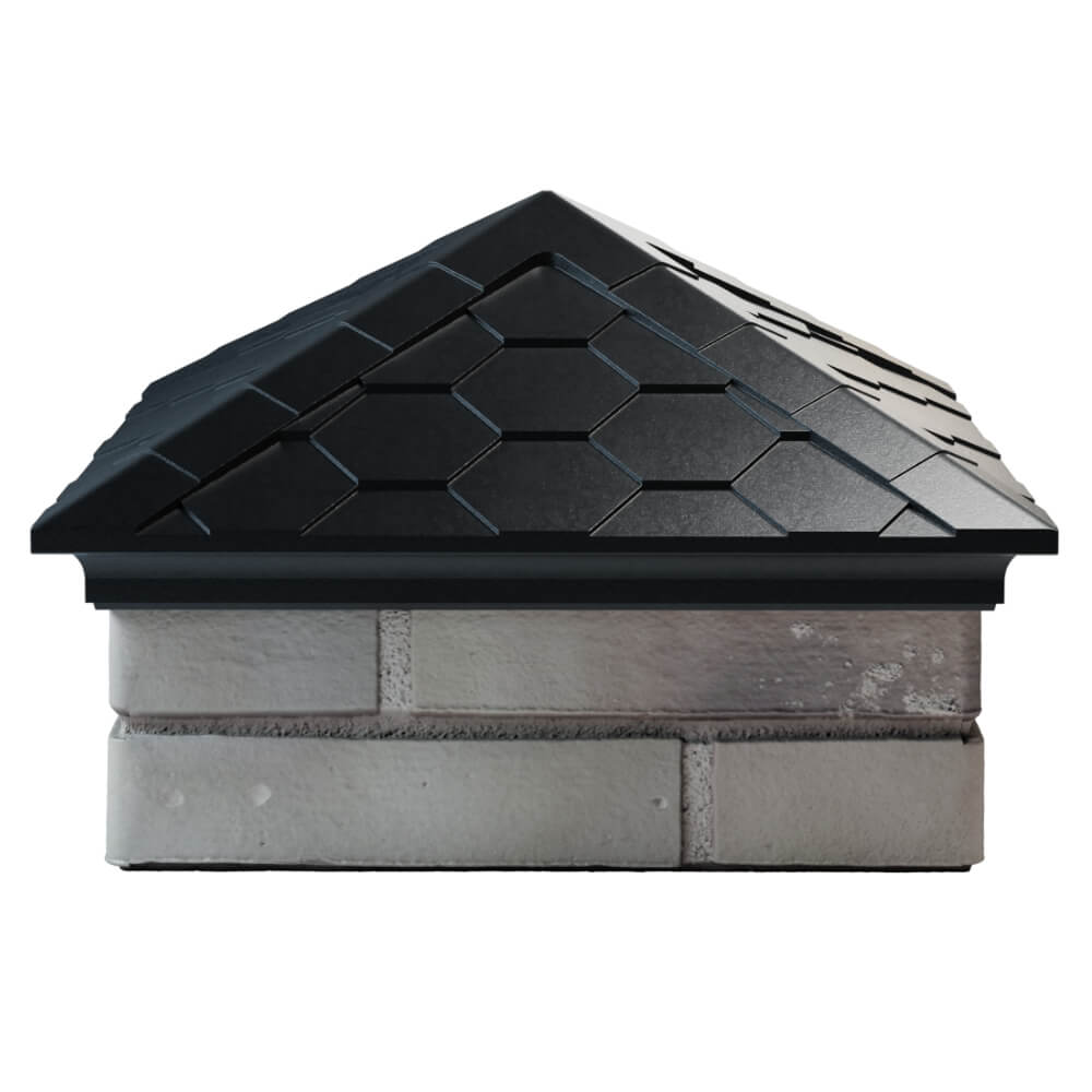 Колпак Zking Эверест Черный на столб 1.5х1.5 кирпича (390х390мм) Реутов фото