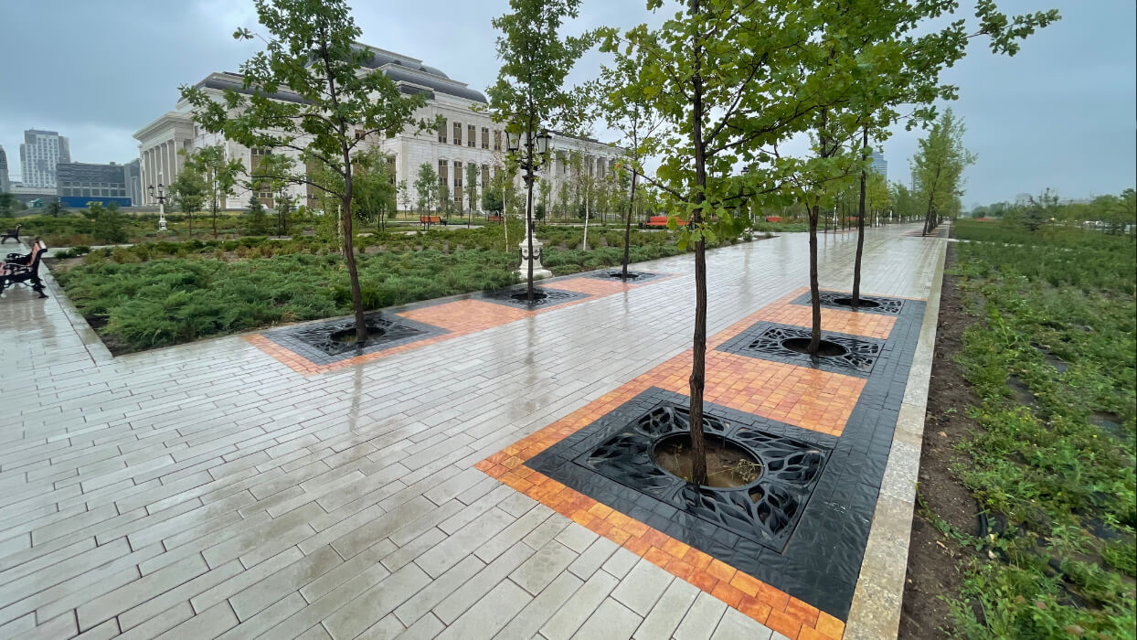 Приствольная решетка для дерева ZKING CRUST 1.2х1.2м Черная в Реутове фото