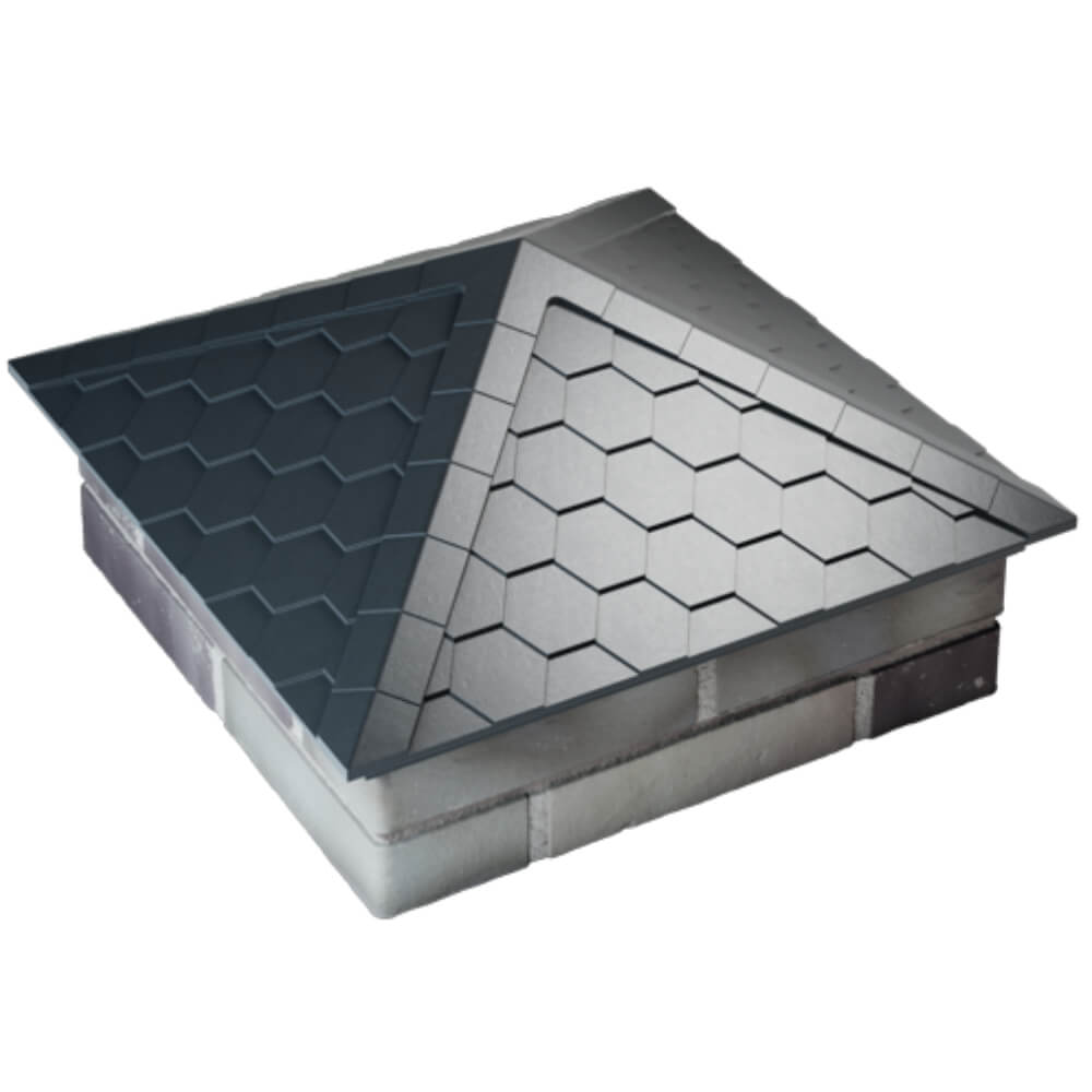 Колпак Zking Эверест Серый на столб 2х2 кирпича (535х535мм) Реутов фото