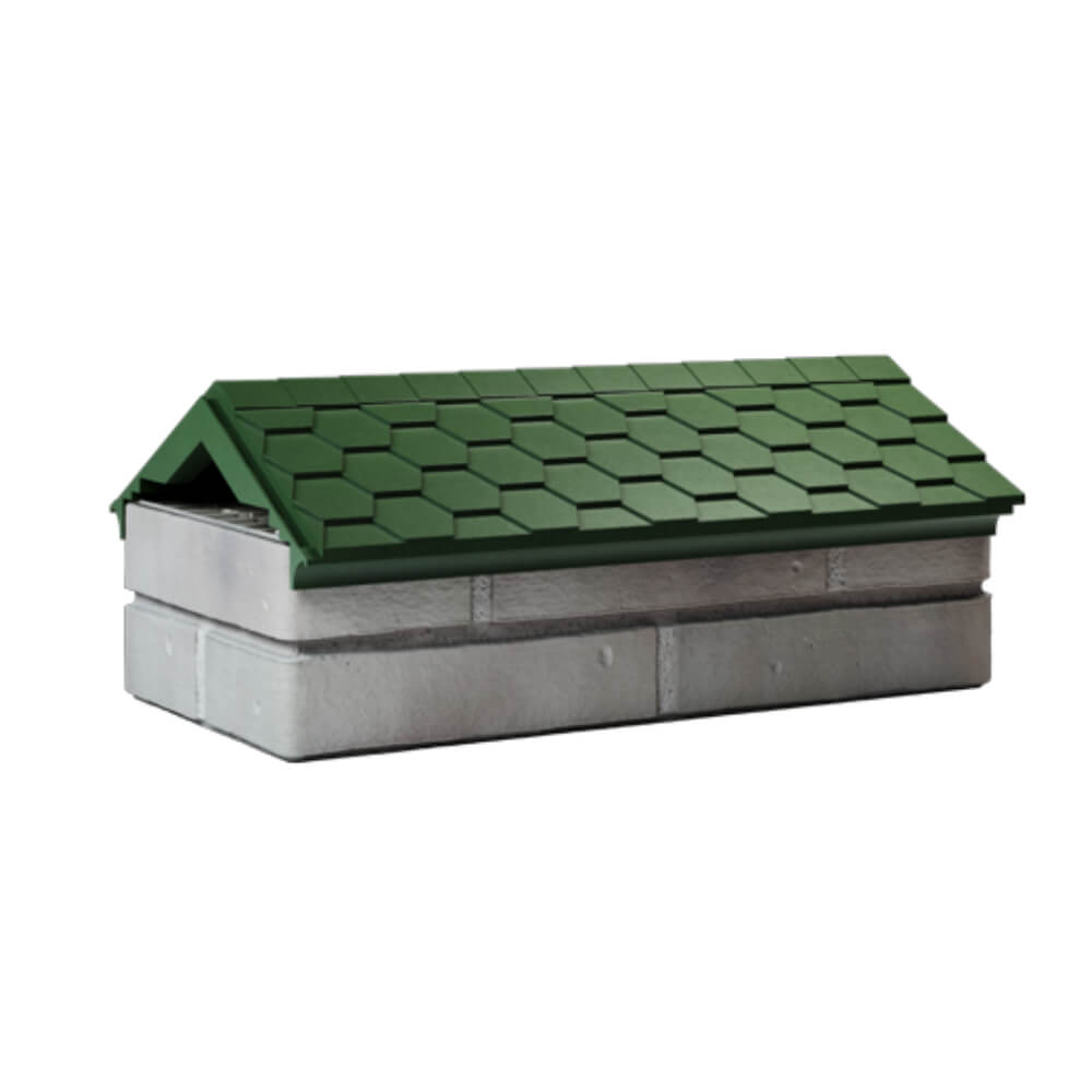 Парапет Zking Эверест Зеленый с посадкой на 1 кирпич (200/225/255мм) Реутов фото