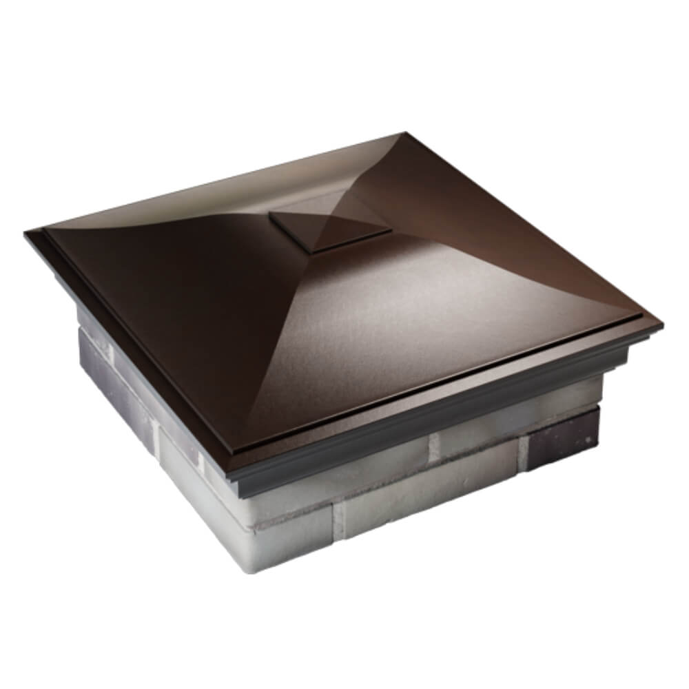 Колпак Zking Монблан Коричневый на столб 2х2 кирпича (515х515мм) Реутов фото