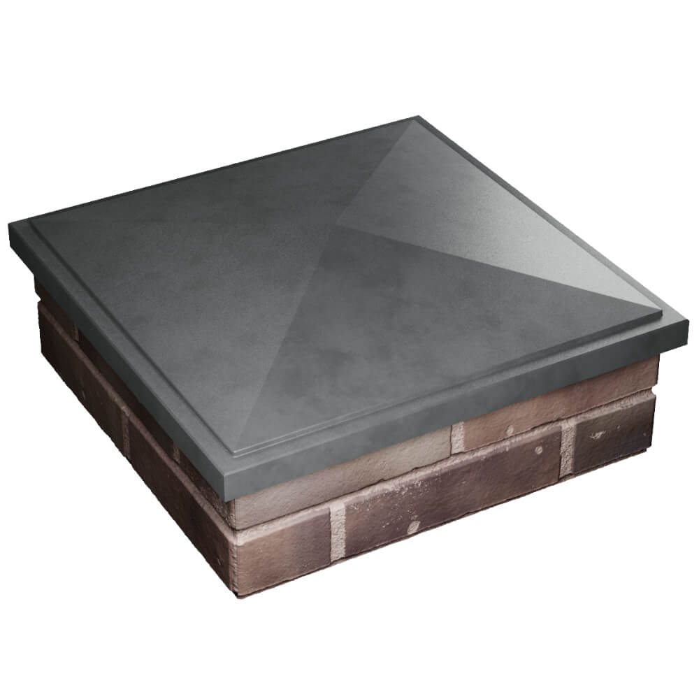 Колпак Zking БонаМоно Серый на столб 2х2 кирпича (515х515, 530х530мм) в Реутове фото