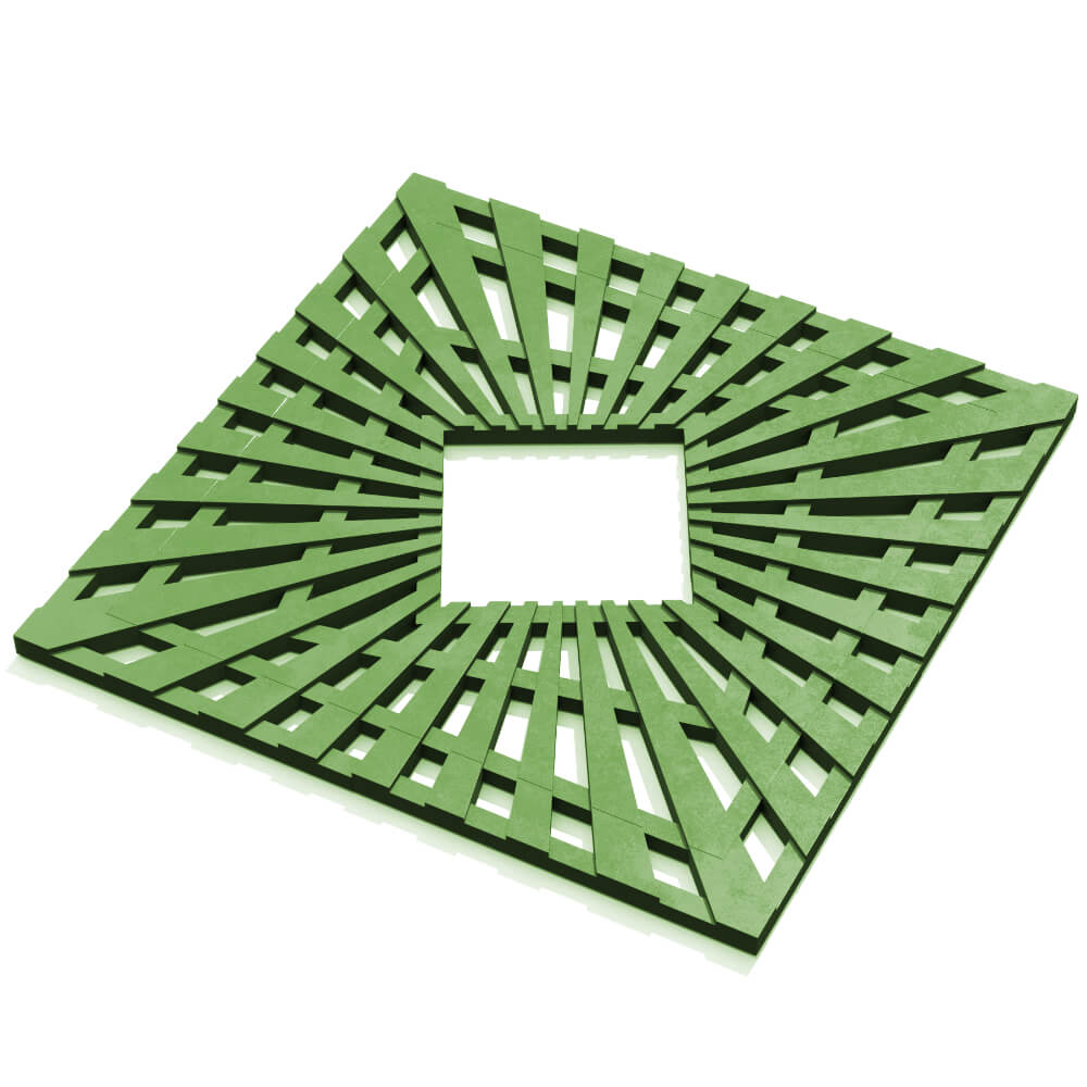 Приствольная решетка для дерева ZKING ATMOSPHERE 1.2х1.2м Зеленая в Реутове фото