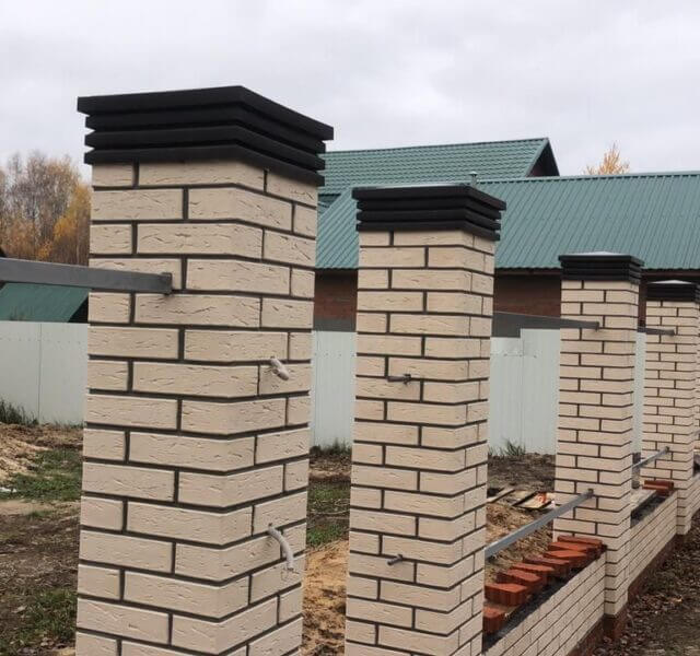 Колпак Zking Бона ХайТек Коричневый на столб 1.5х1.5 кирпича (385х385мм) в Реутове фото