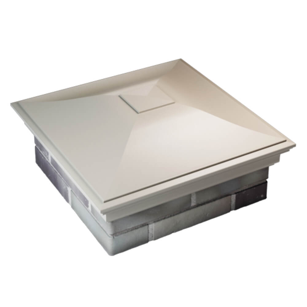 Колпак Zking Монблан Бежевый на столб 2х2 кирпича (515х515мм) Реутов фото