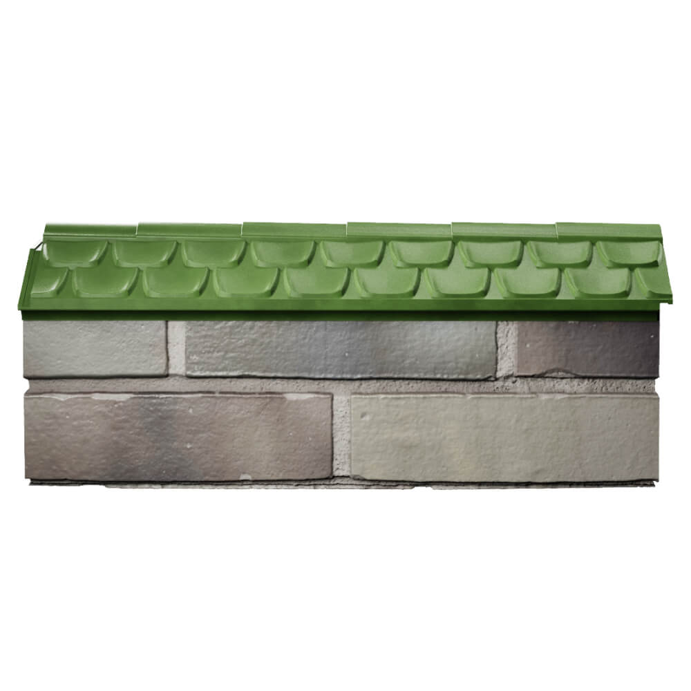 Парапет Zking Эльбрус Зеленый с посадкой на 0.5 кирпича (130мм) в Реутове фото